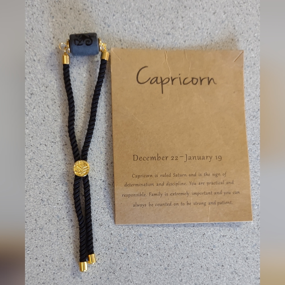 Firm Final price!*Capricorn bolo bracelet